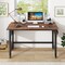 Costway 1/2/4 PCS Rolling Computer Desk Metal Frame PC Laptop Table Wood Top Study Workstation